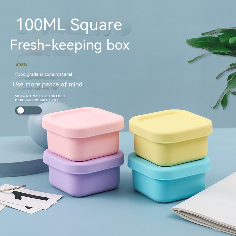 Food Snacks For Kids - Sealed Silicone Lunch Box for Children