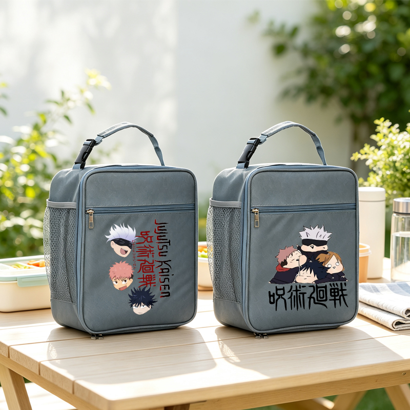 Food Snacks Items - Jujutsu Kaisens Canvas Lunch Bag Anime