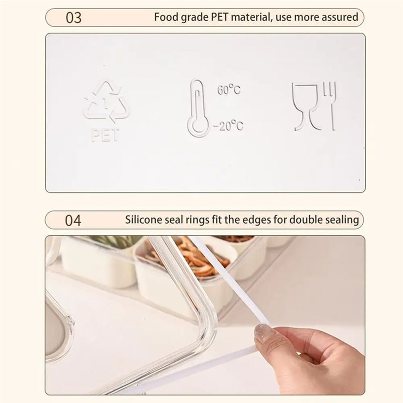 9 Compartments Divided Serving - Food Snacks Box review and price