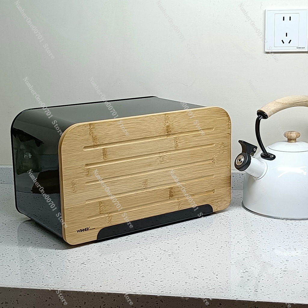 Kitchen Bread Box with Bamboo  - Food Snacks Box review and price