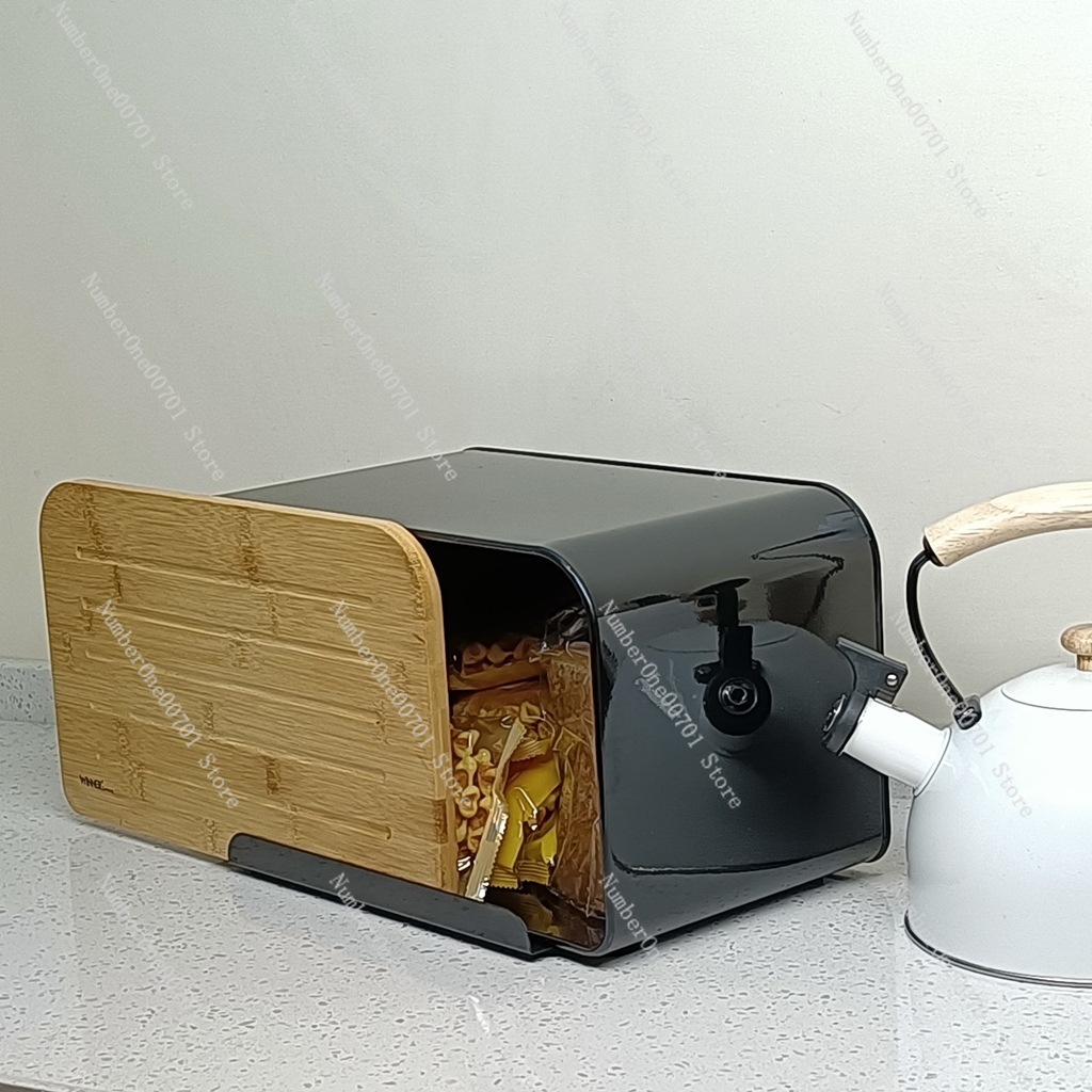 Kitchen Bread Box with Bamboo  - Food Snacks Box review and price