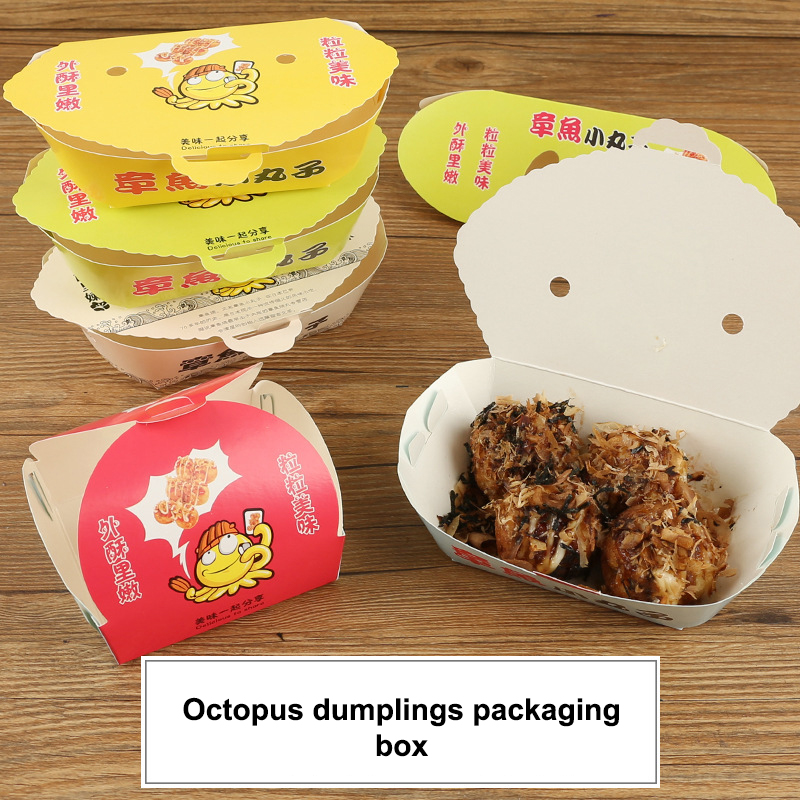 100Pcs Disposable Cartoon Octo - Food Snacks Box review and price