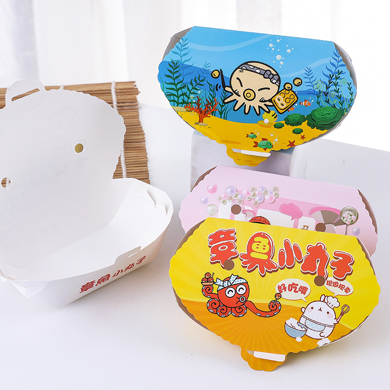 100Pcs Disposable Cartoon Octo - Food Snacks Box review and price