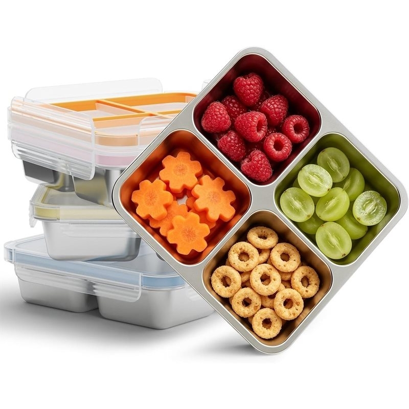 GIGI 4Pack Stainless Steel Sna - Food Snacks Box review and price