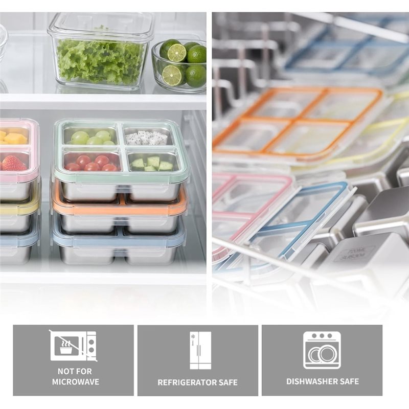 GIGI 4Pack Stainless Steel Sna - Food Snacks Box review and price