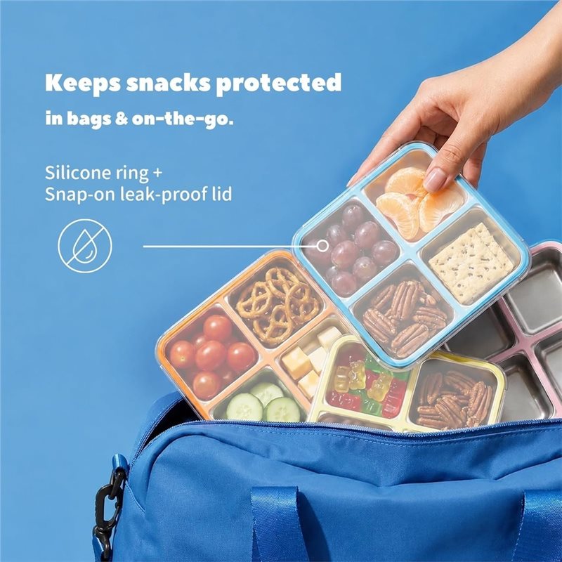 GIGI 4Pack Stainless Steel Sna - Food Snacks Box review and price
