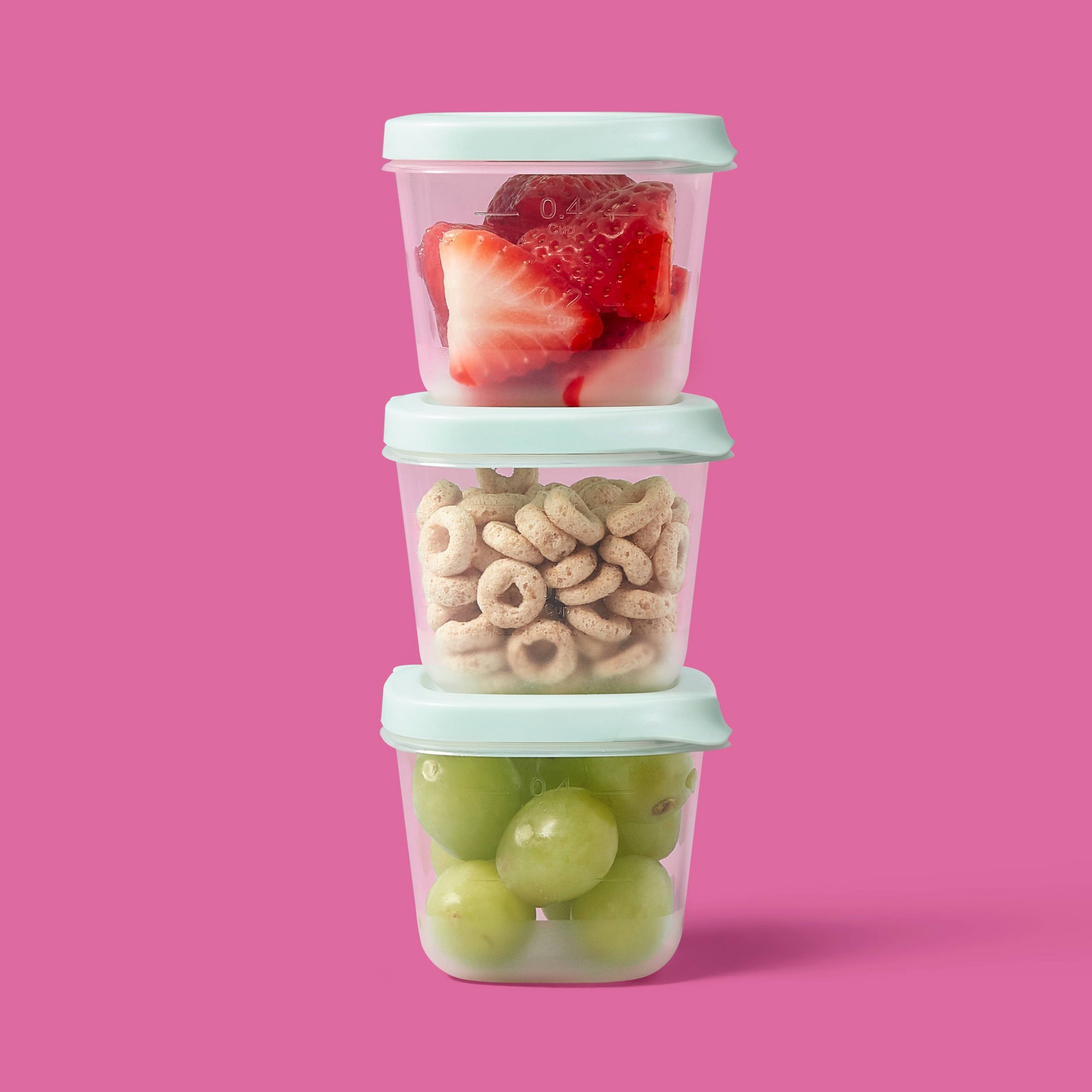 4ct Mini Square Half Cup Food  - Food Prep Snacks review and price