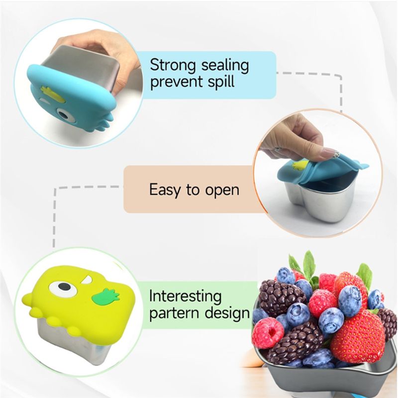 AA94-304 Stainless Steel Dinos - Food Snacks Box review and price