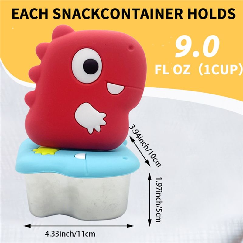 AA94-304 Stainless Steel Dinos - Food Snacks Box review and price