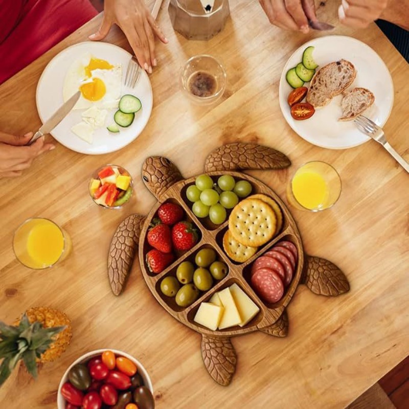 Wooden Octopus Serving Tray, M - Food Snacks Items review and price