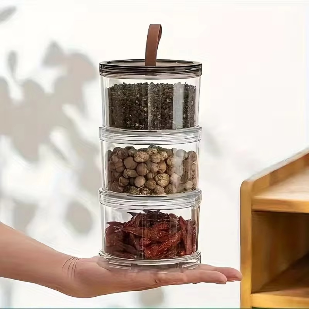 3-Layer Round Handheld Spice B - Food Snacks Box review and price