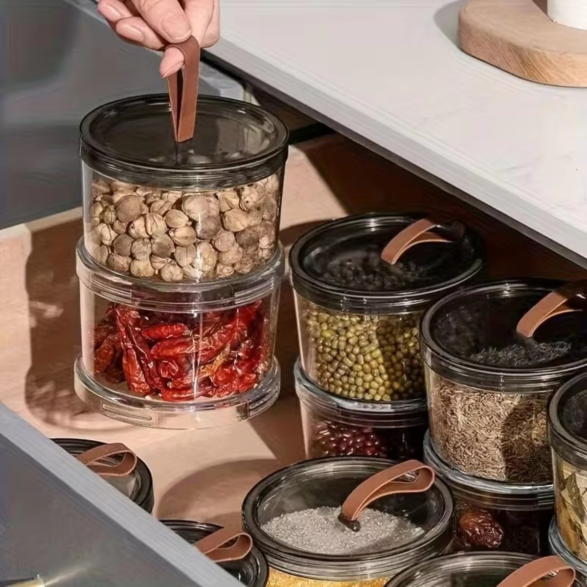3-Layer Round Handheld Spice B - Food Snacks Box review and price