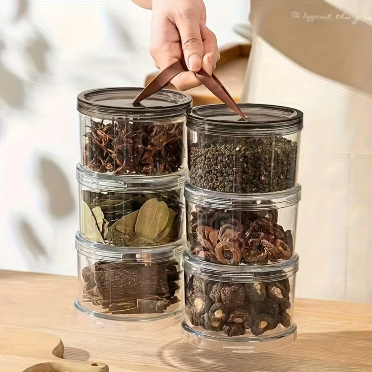 3-Layer Round Handheld Spice B - Food Snacks Box review and price